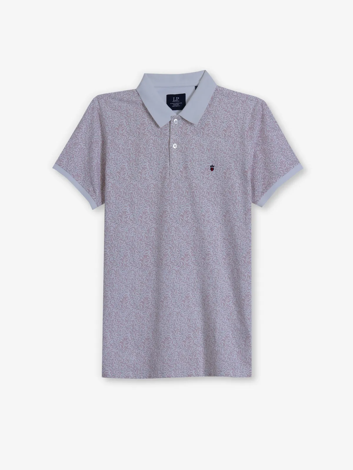 LOUIS PHILIPPE printed white t-shirt in cotton
