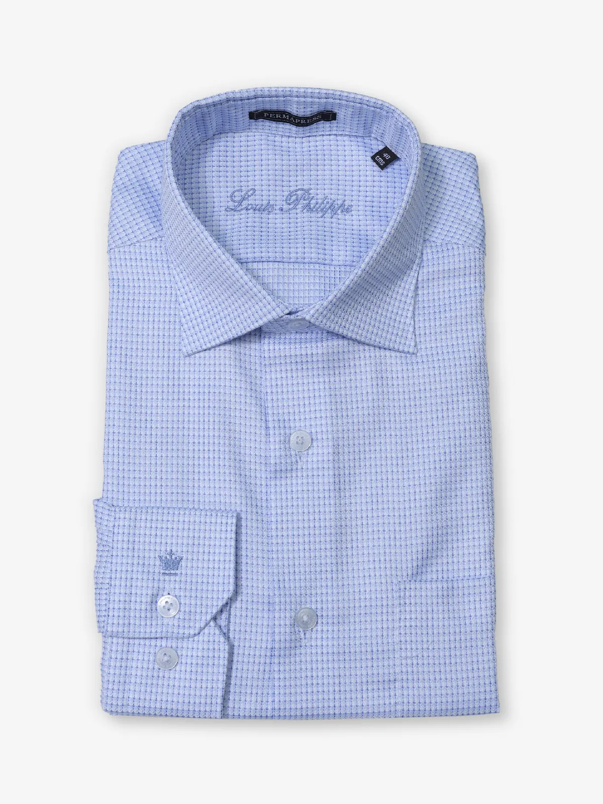 LOUIS PHILIPPE stylish light blue formal wear shirt