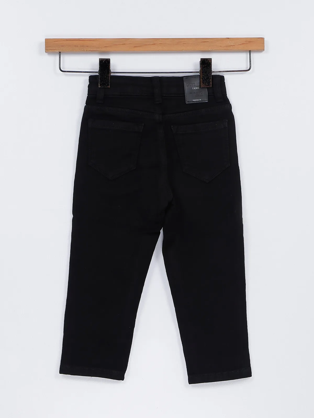 Lovekins black denim capri