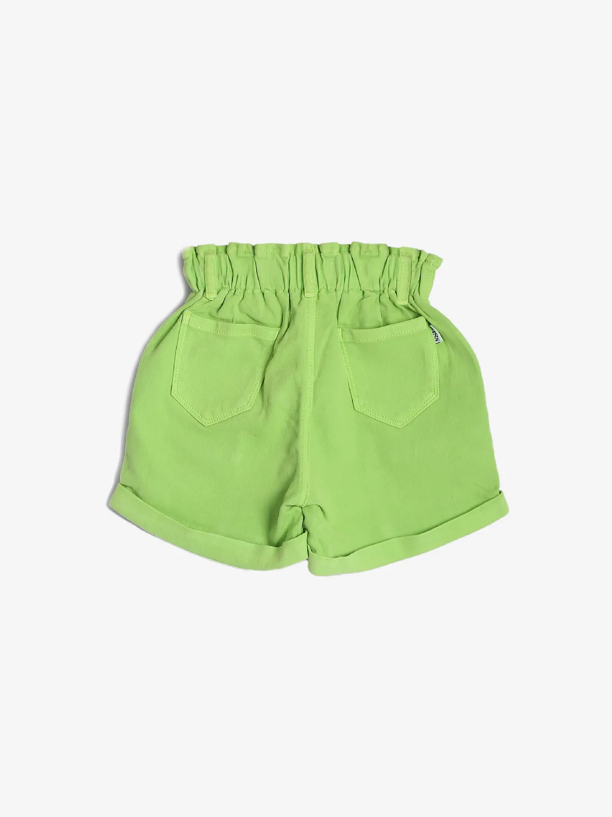 Lovekins solid green cotton shorts