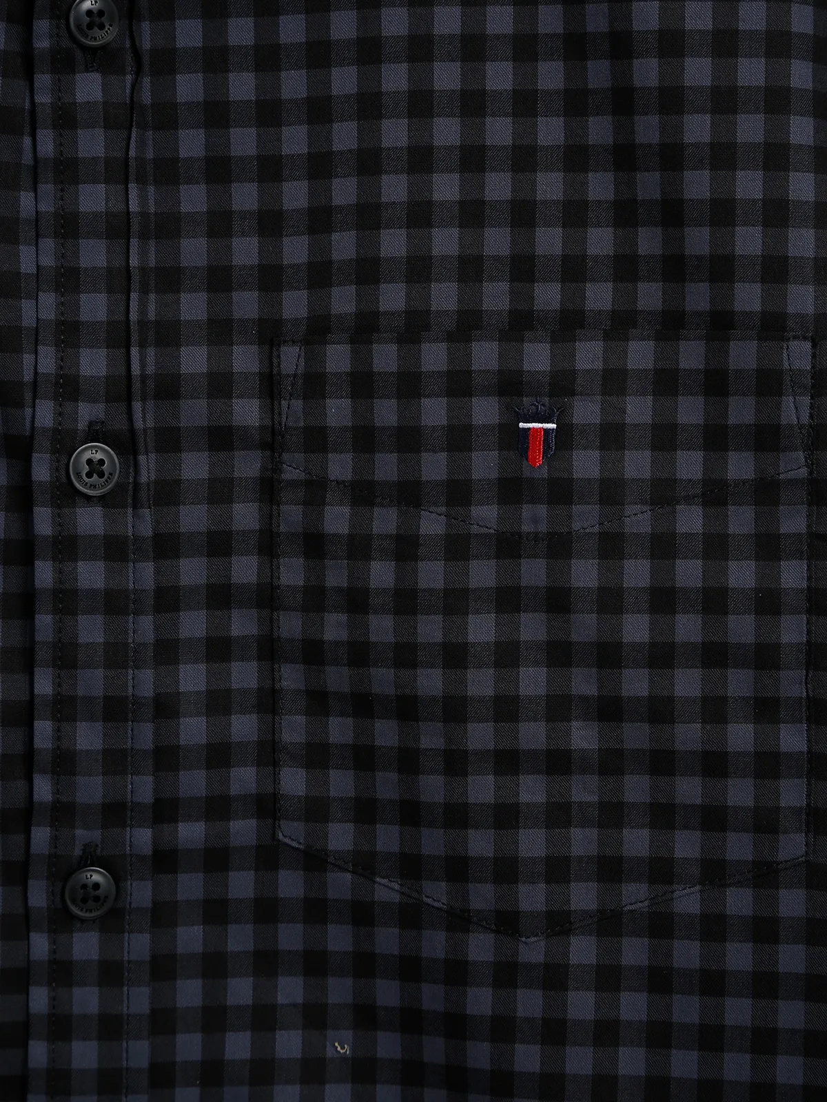 LP black checks slim fit shirt