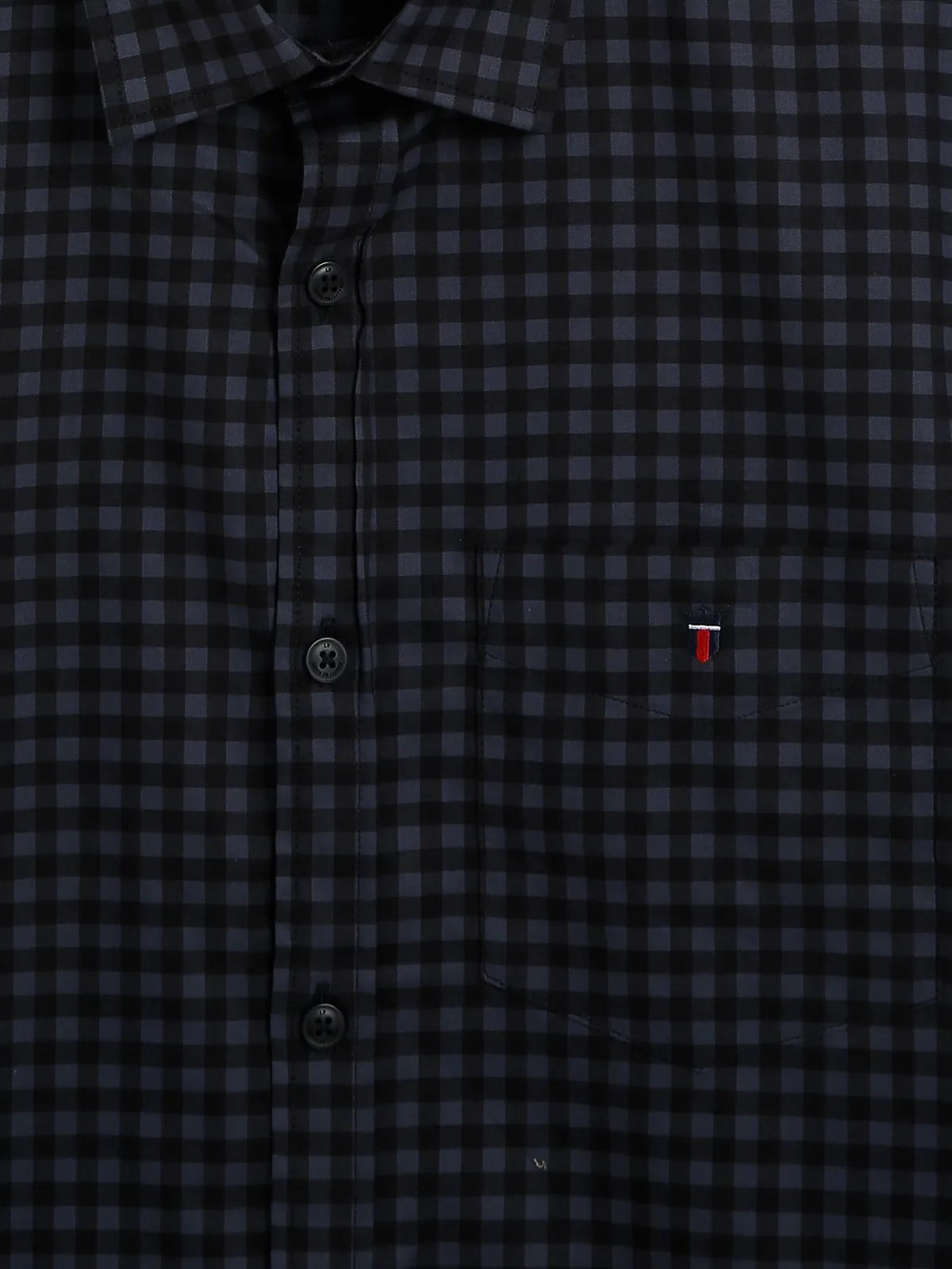 LP black checks slim fit shirt