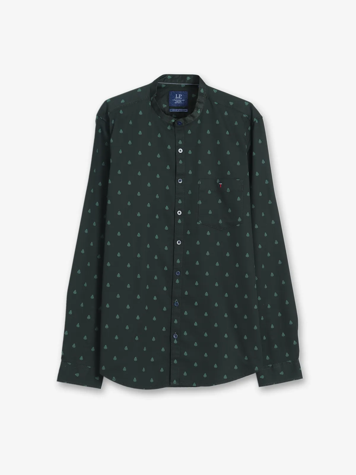 LP dark green printed shirt