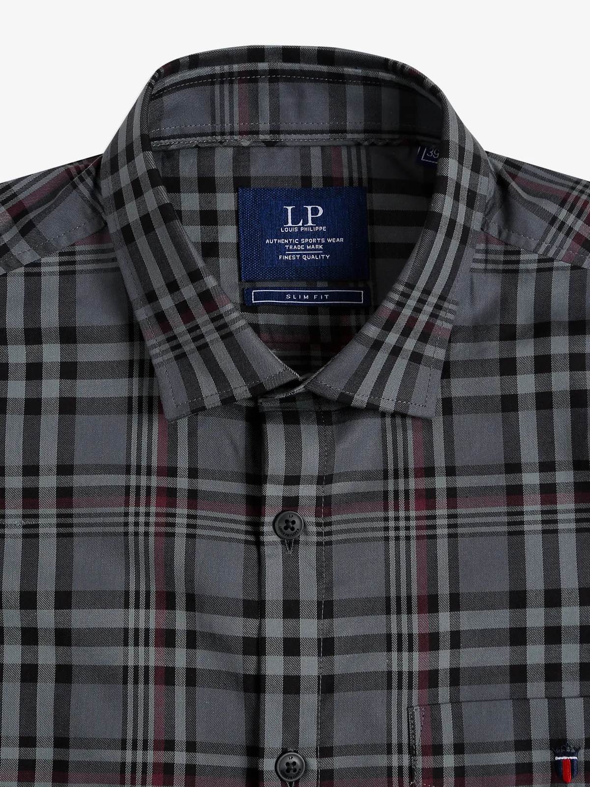 LP grey checks cotton shirt