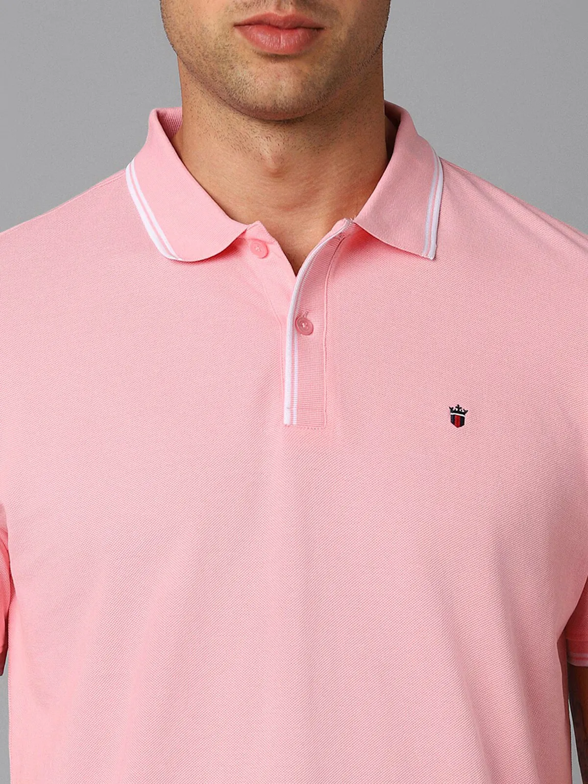 LP pink plain cotton t-shirt