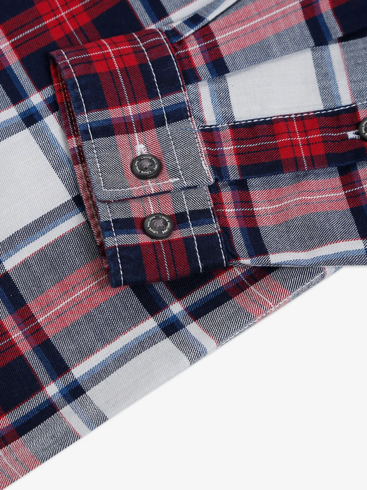 LP red and navy checks slim fit shirt