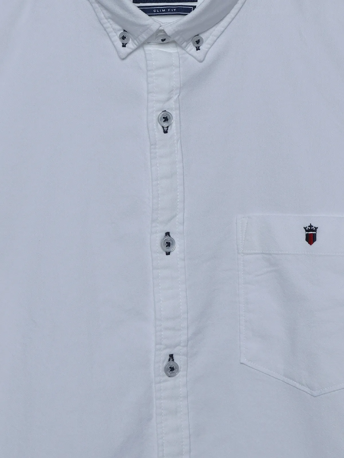 LP white plain cotton shirt