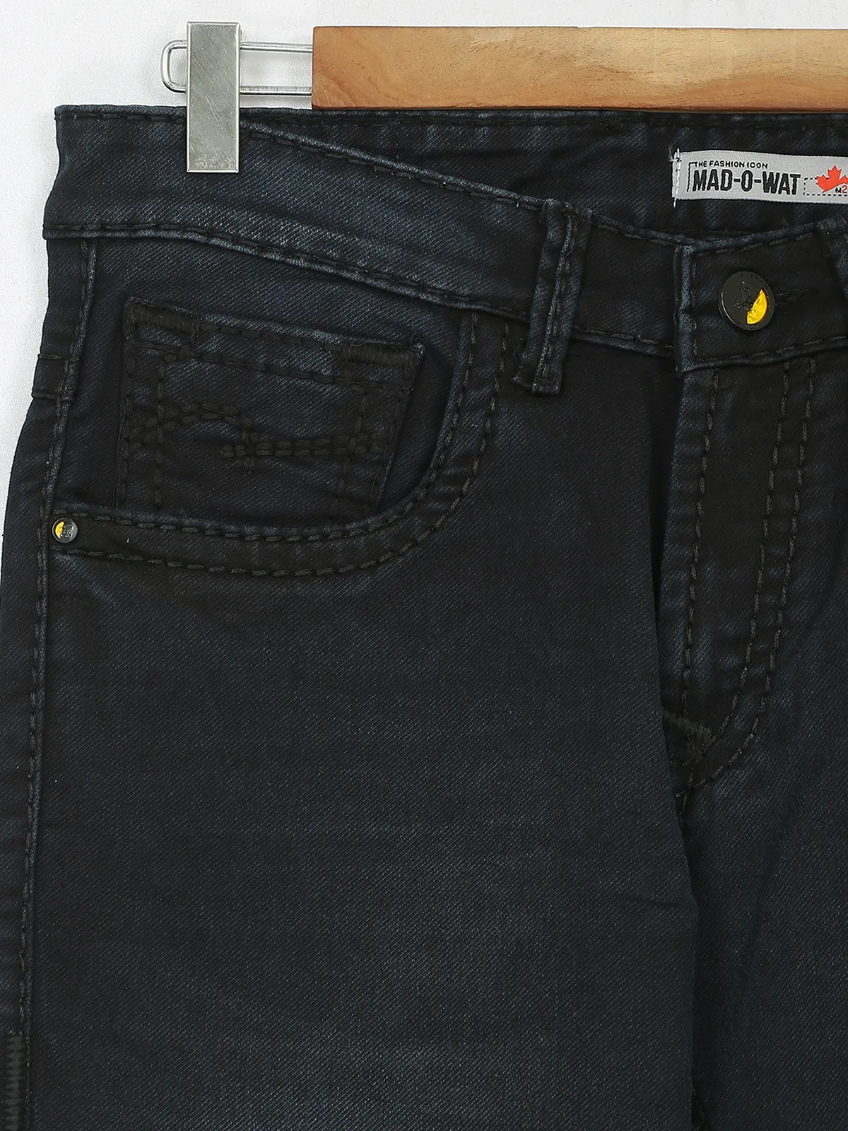 Mad O Wat black washed narrow jeans