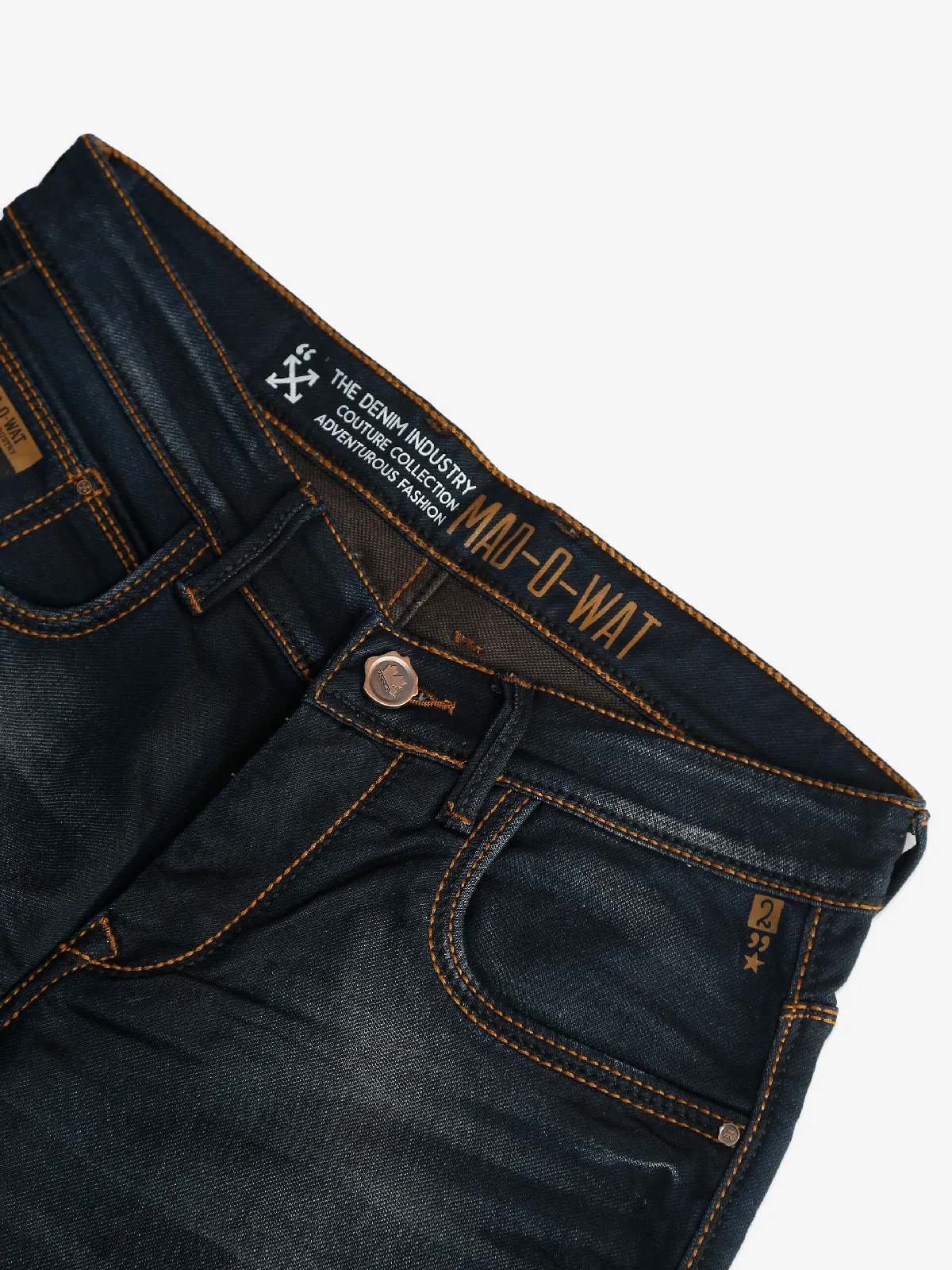 Mad-O-Wat black washed regular fit jeans