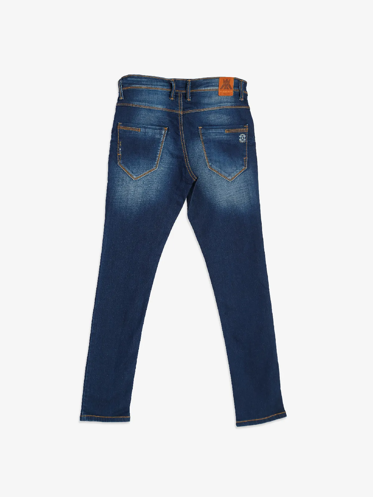 Mad-O-Wat dark blue washed regular fit jeans