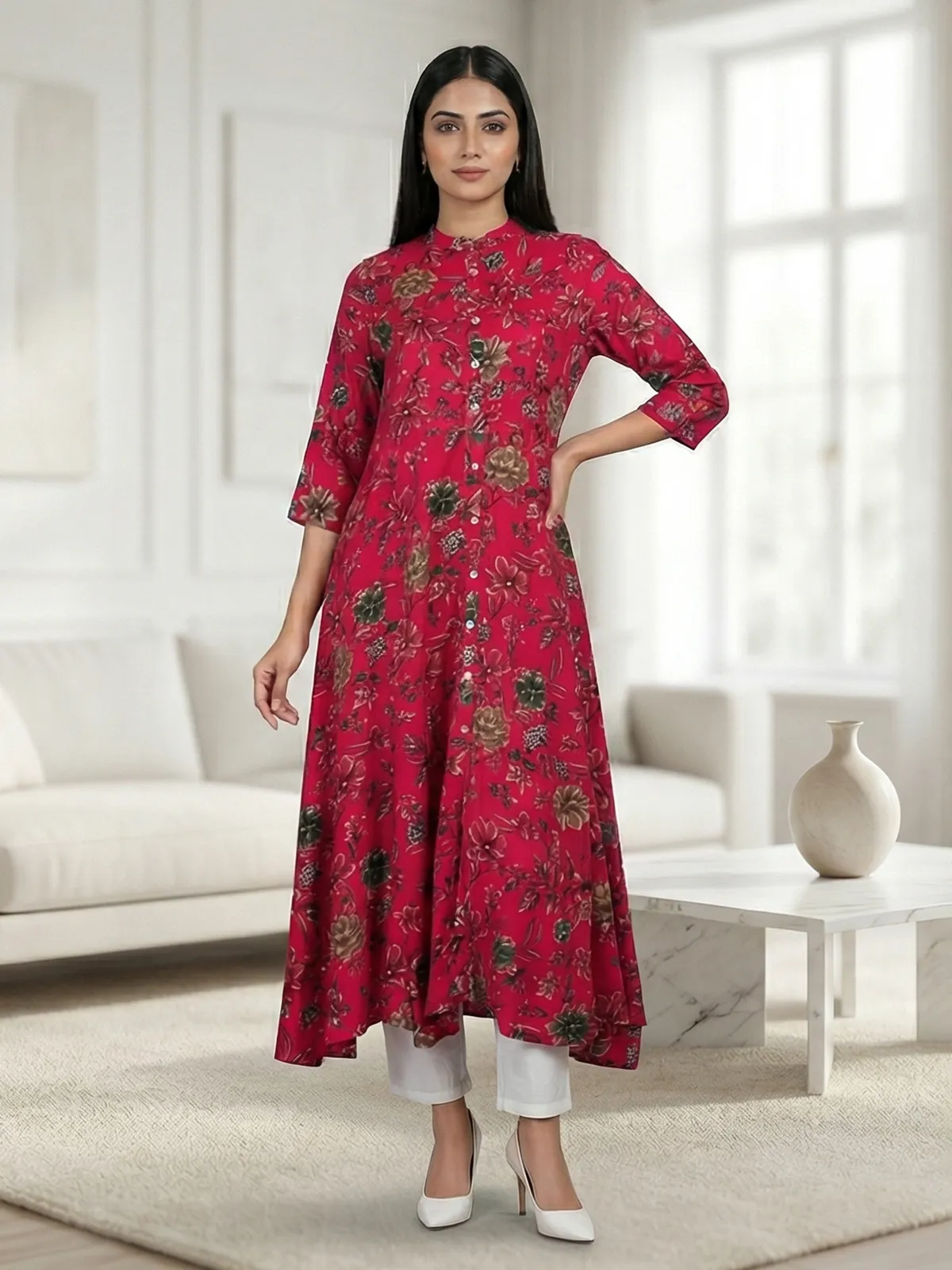 sachin and babi light blue dress Magenta Button Down Casual Velvet Shirt Dress | ADFY-FABVD-002 main image 0