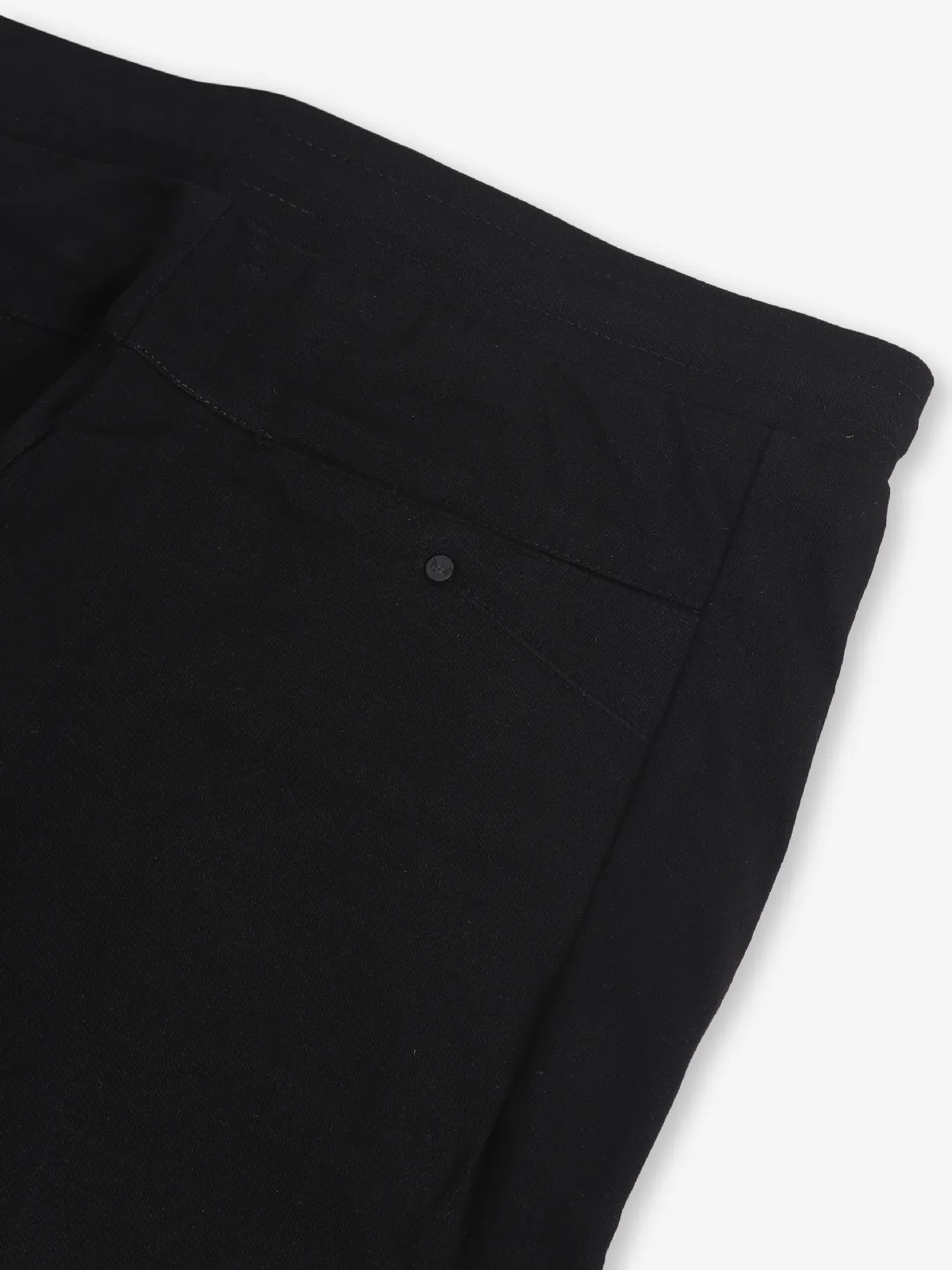 MAML solid black cotton trouser