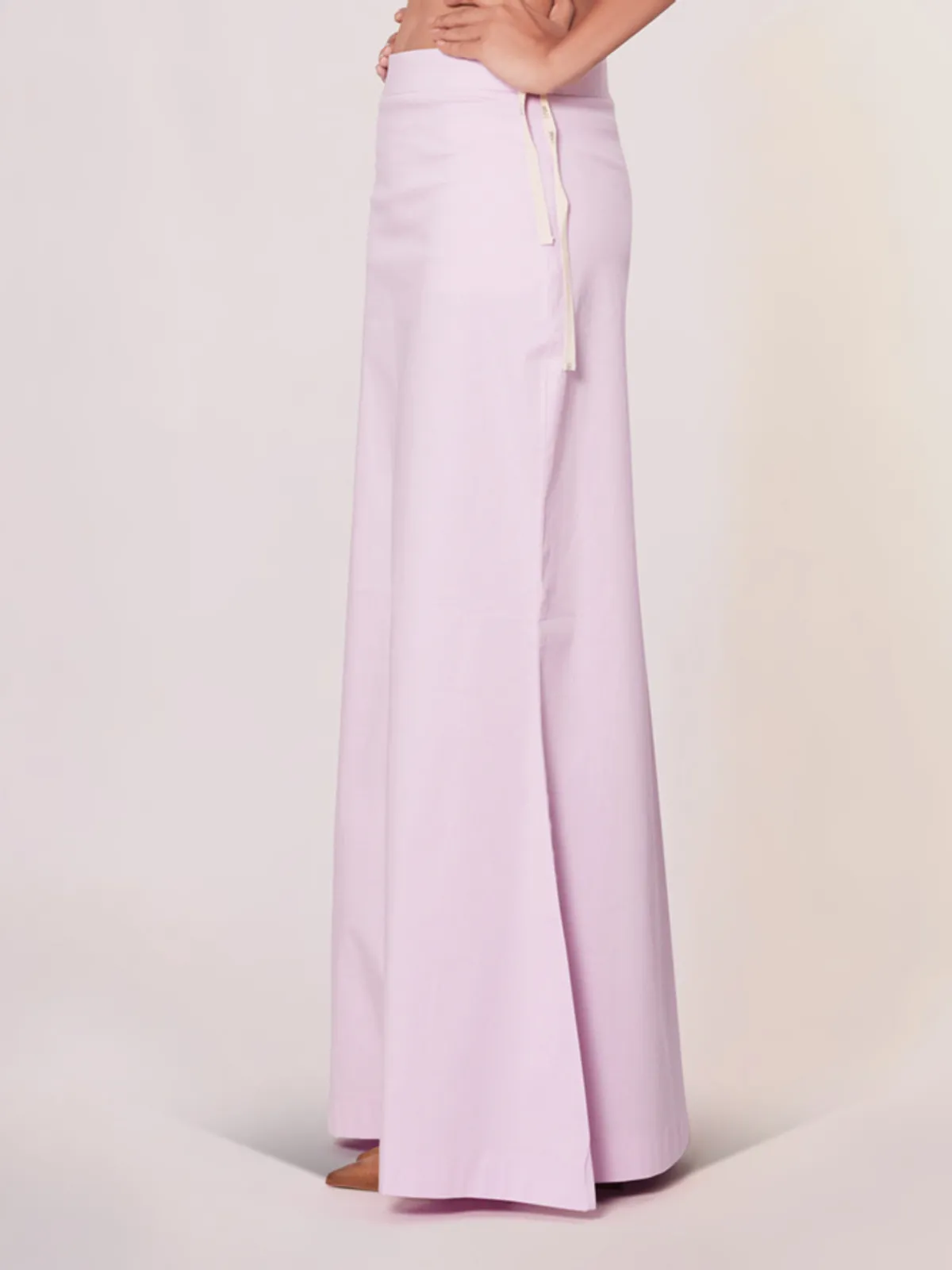 Mauve pink lycra cotton plain petticoat