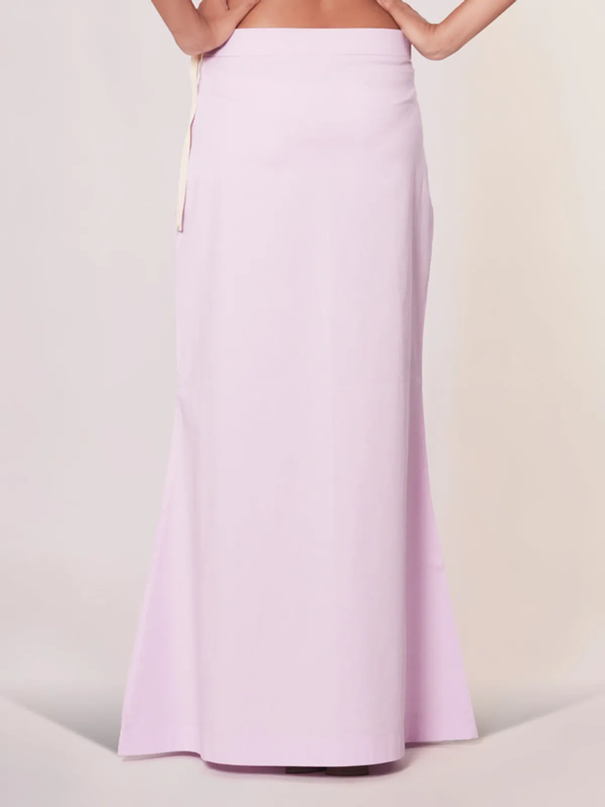 Mauve pink lycra cotton plain petticoat