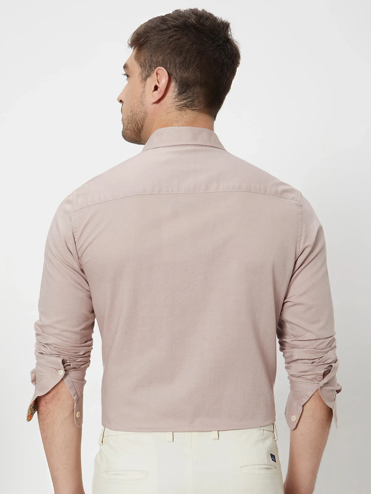 MUFTI beige cotton linen shirt