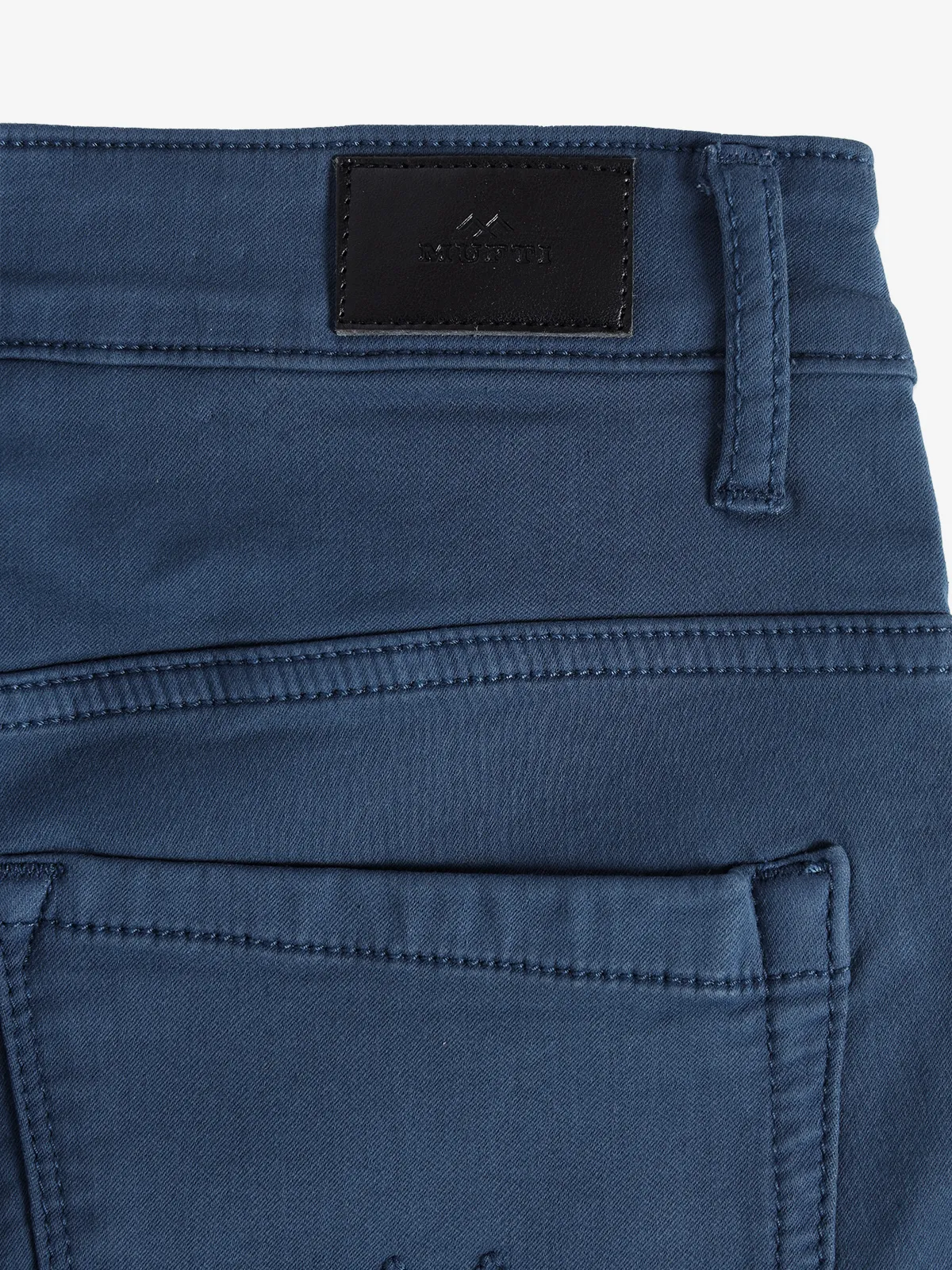 MUFTI blue solid skinny fit jeans