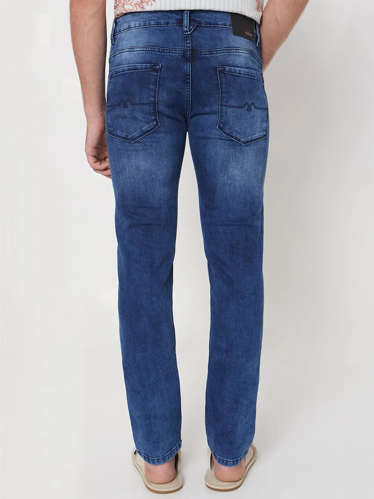 Mufti blue washed narrow jeans