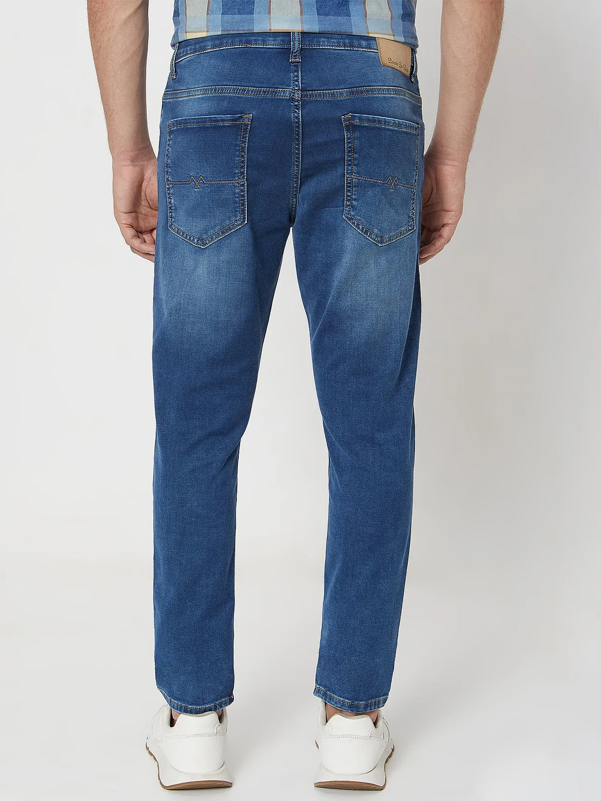 MUFTI blue washed skinny jeans