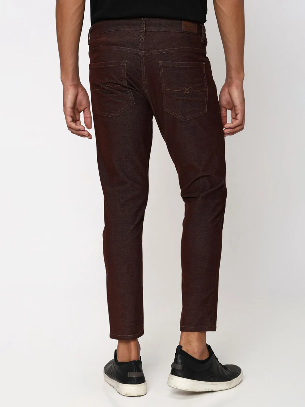 Mufti brown ankle length trouser