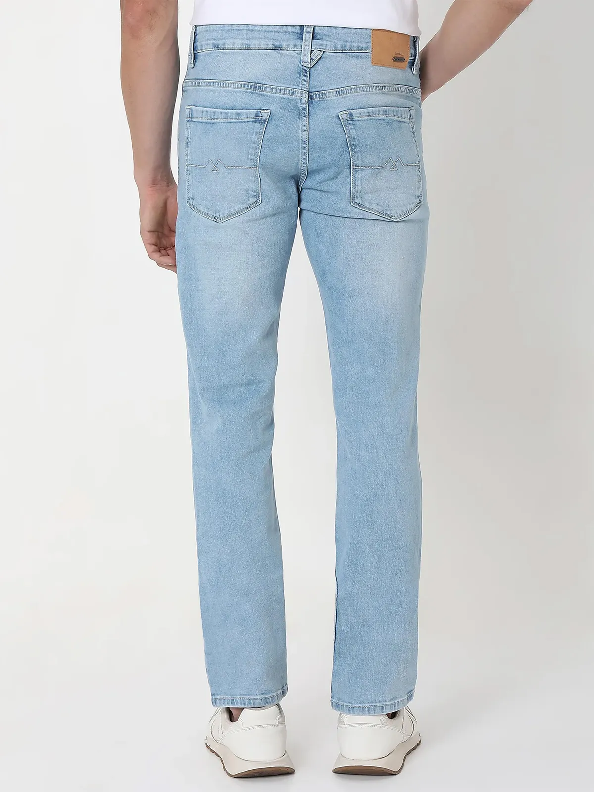 MUFTI light blue washed slim fit jeans