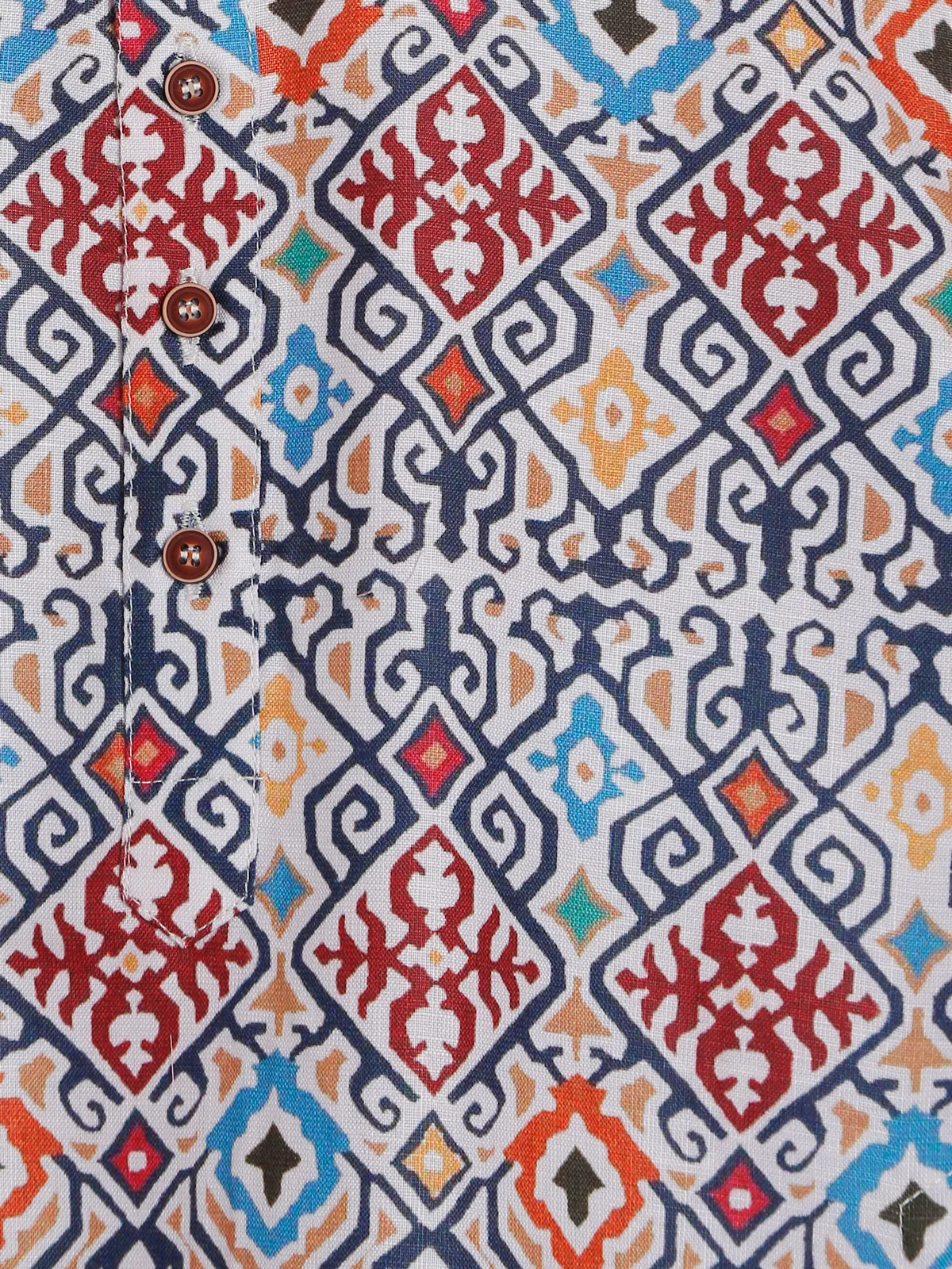 Multi color cotton printed kurta