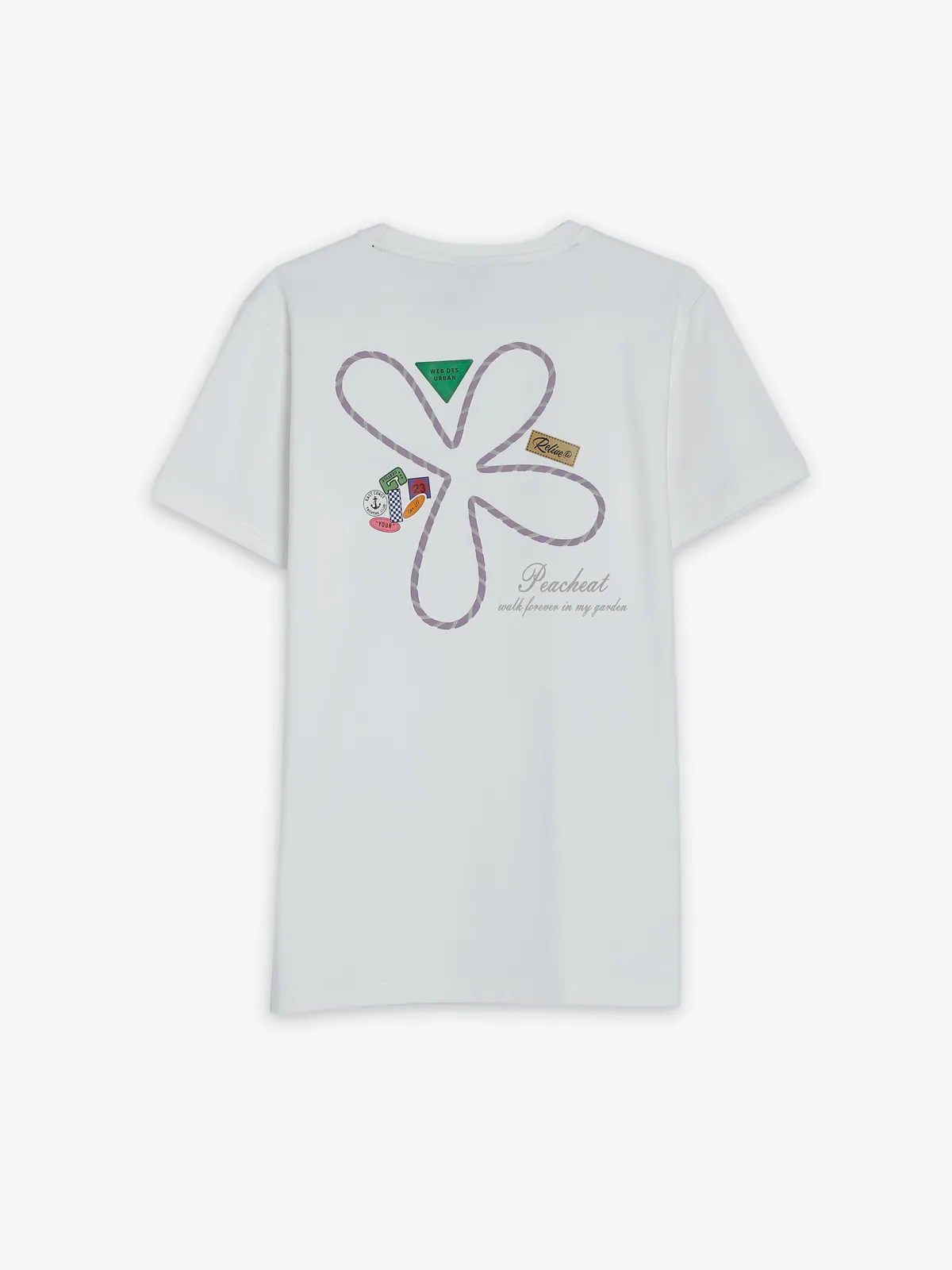 Mymera white printed t shirt