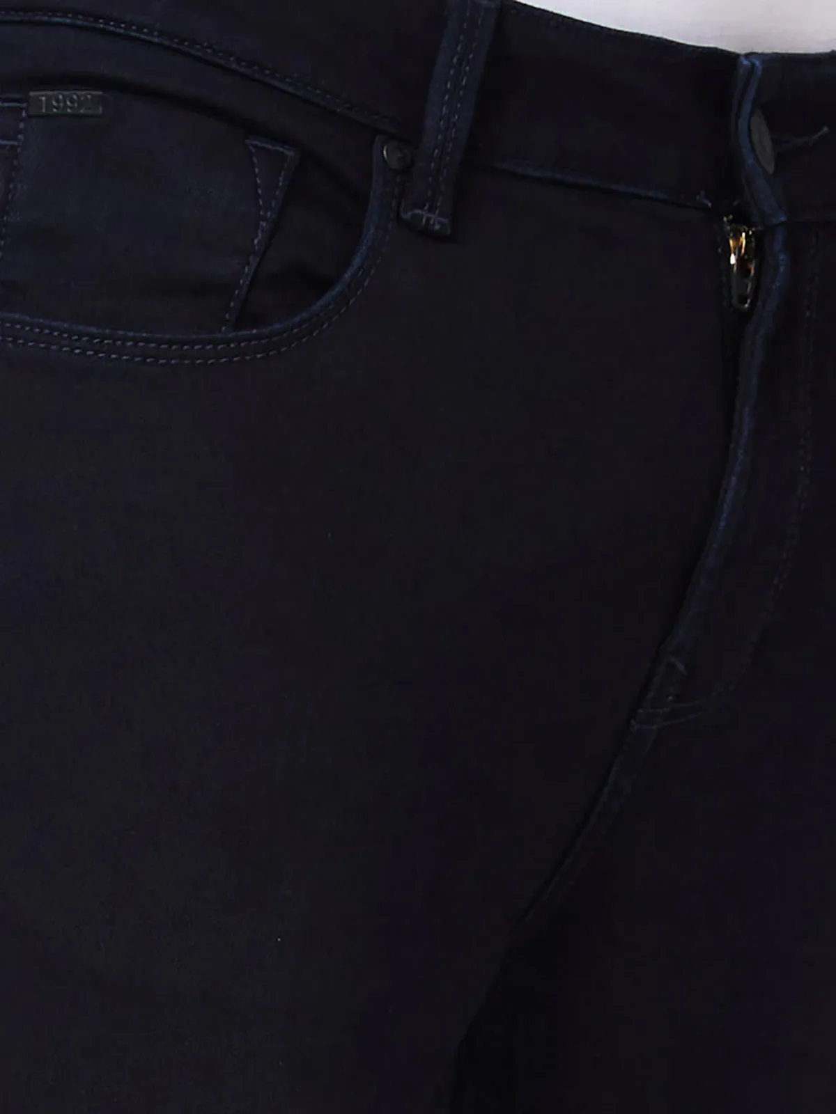 SPYKAR solid navy slim fit jeans