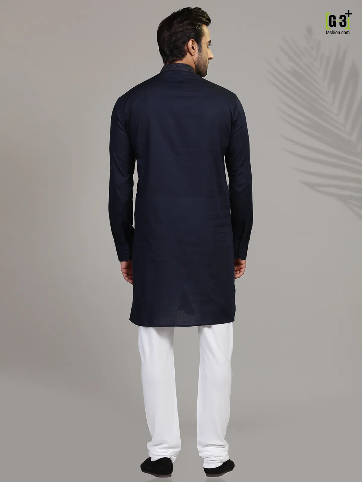 Navy full sleeves  Men Kurta pajama for festive