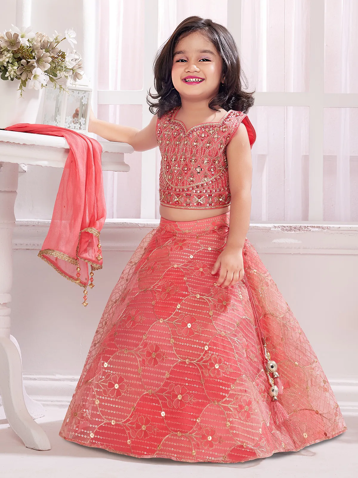 open lace back dress Zoon Tribe  Green Embroidered Silk Organza Lehenga  Fabilicious Fashion