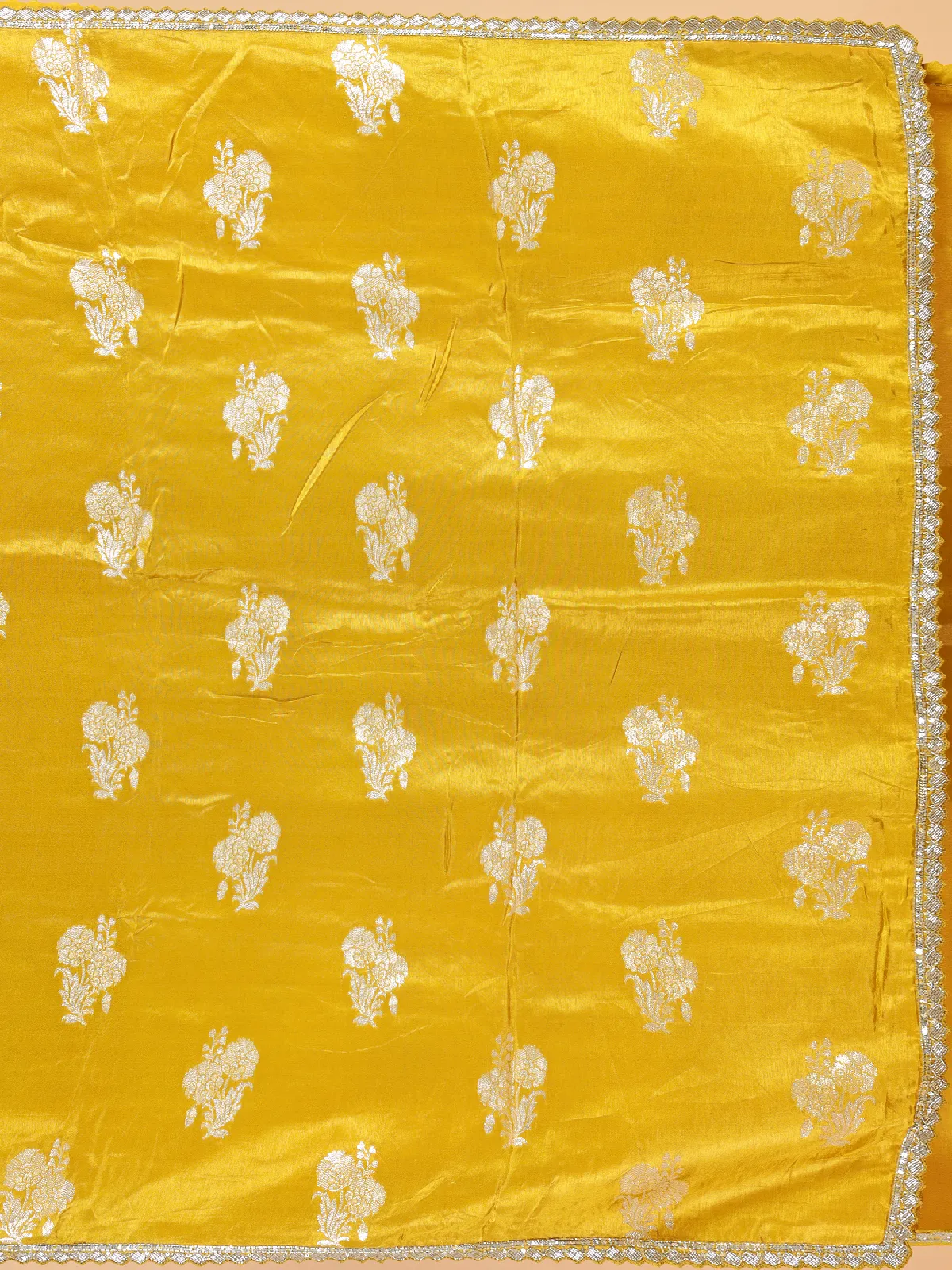 Newest silk musterd yellow saree