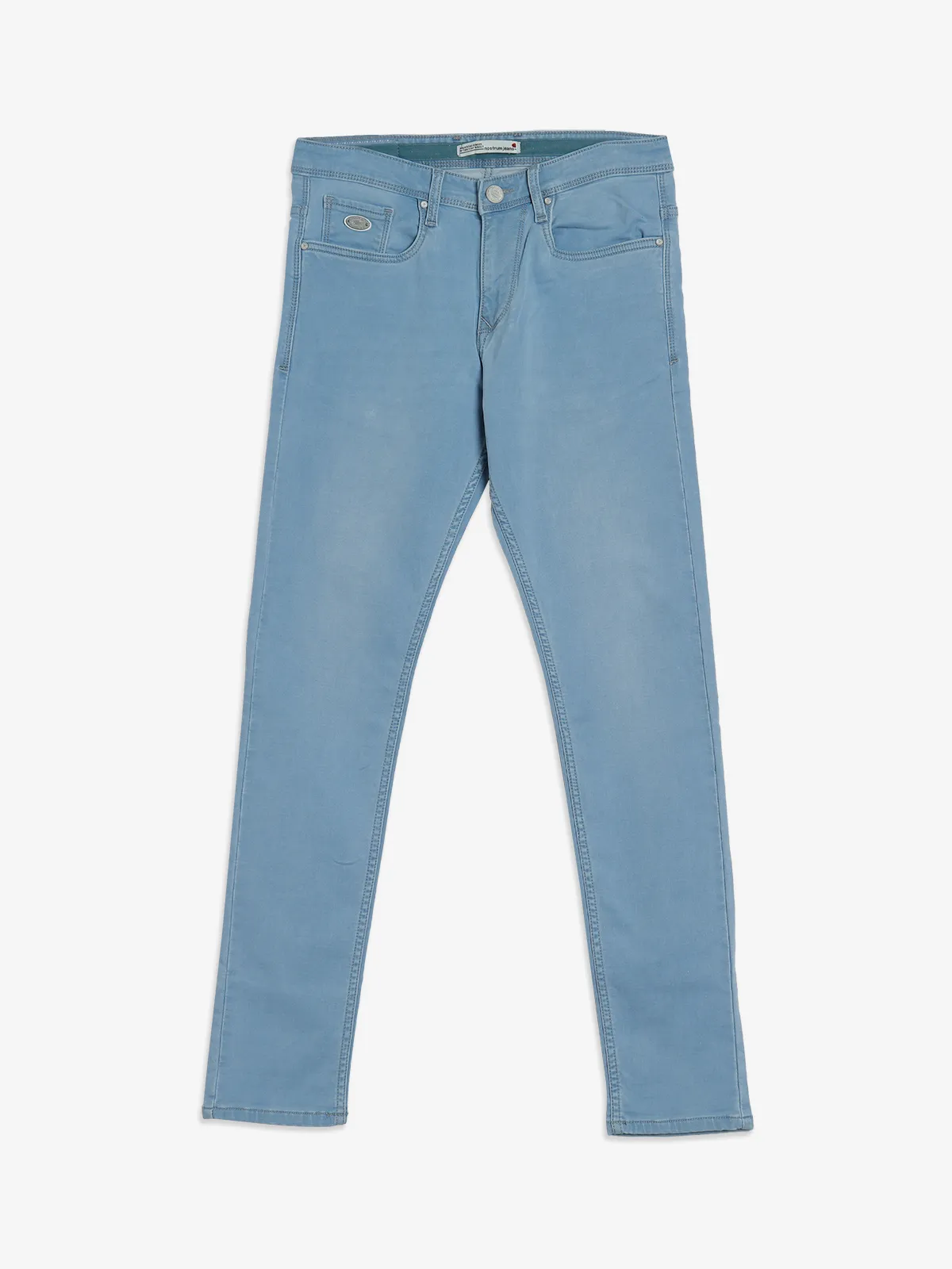 Nostrum sky blue washed slim fit jeans