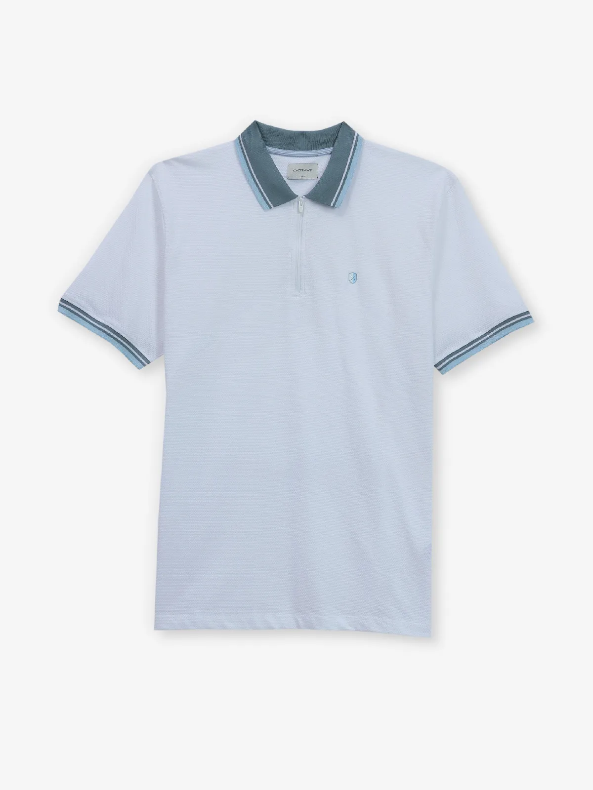 OCTAVE plain white cotton t-shirt