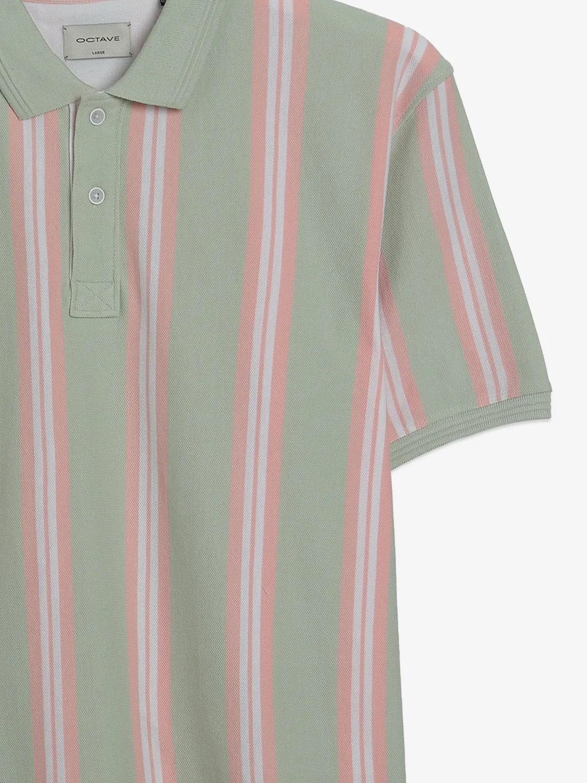 Octave sage green stripe t-shirt