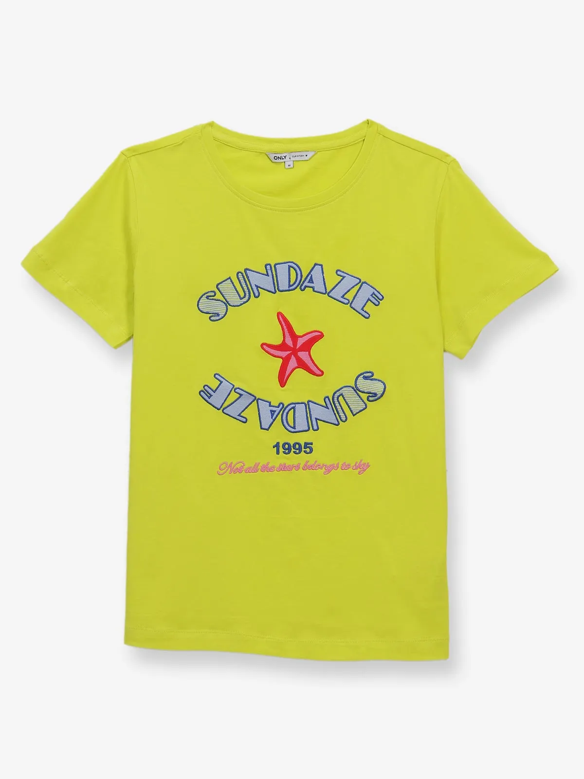 ONLY lemon green cotton t-shirt