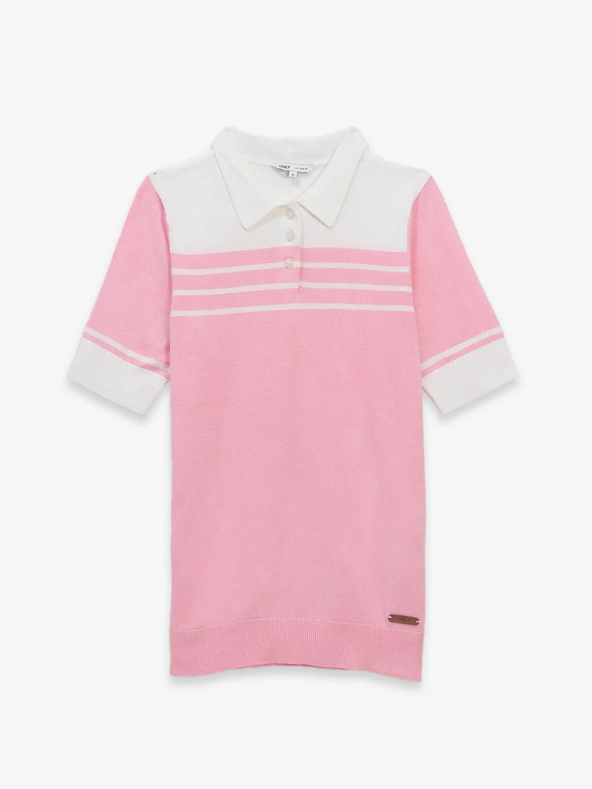 ONLY printed pink knitted top