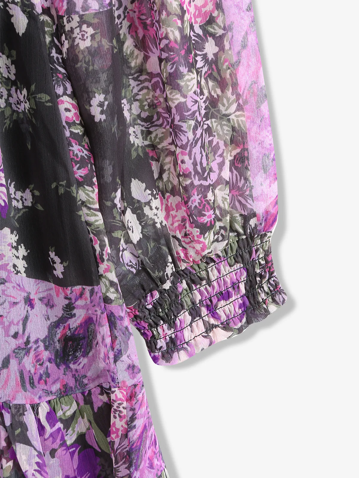 ONLY purple and black floral printed dress