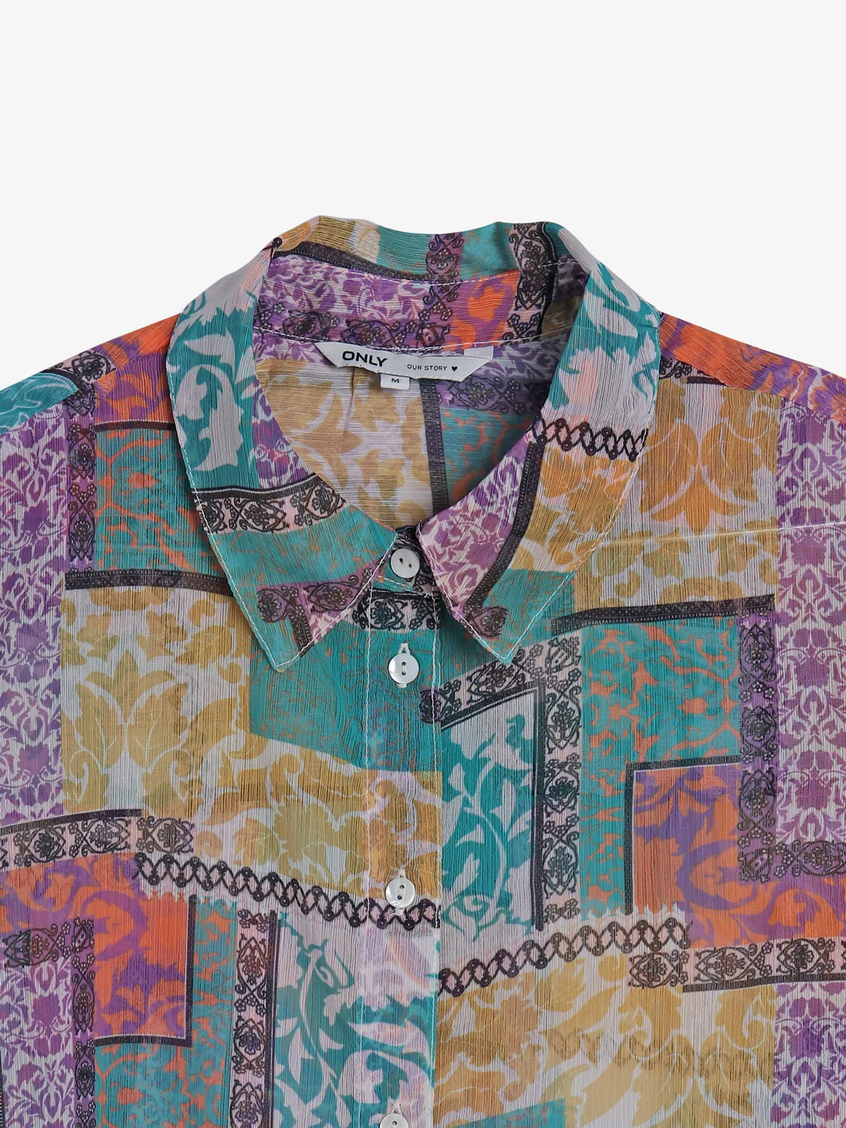 ONLY trendy multi color printed shirt