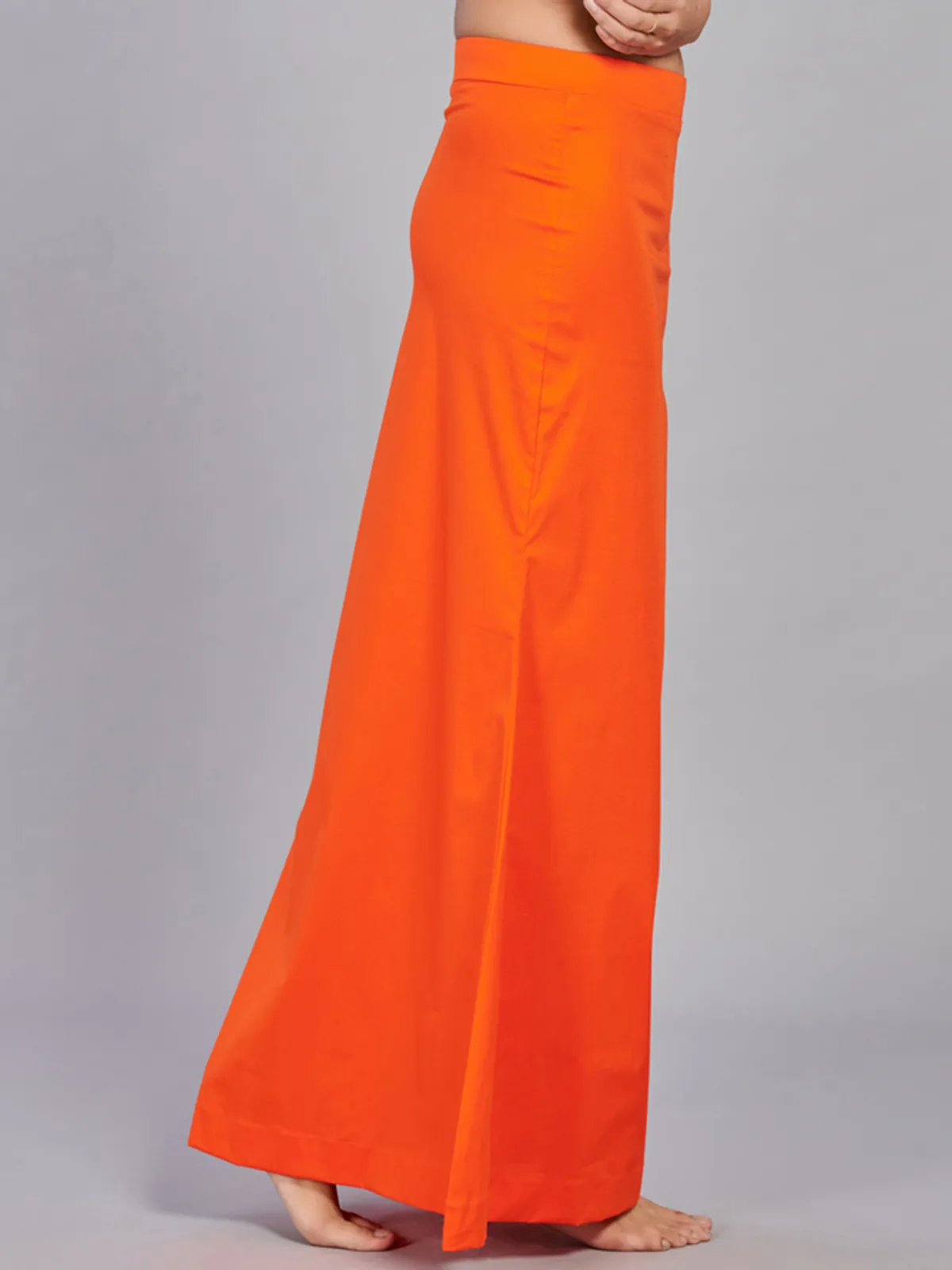 Orange lycra cotton saree shaper