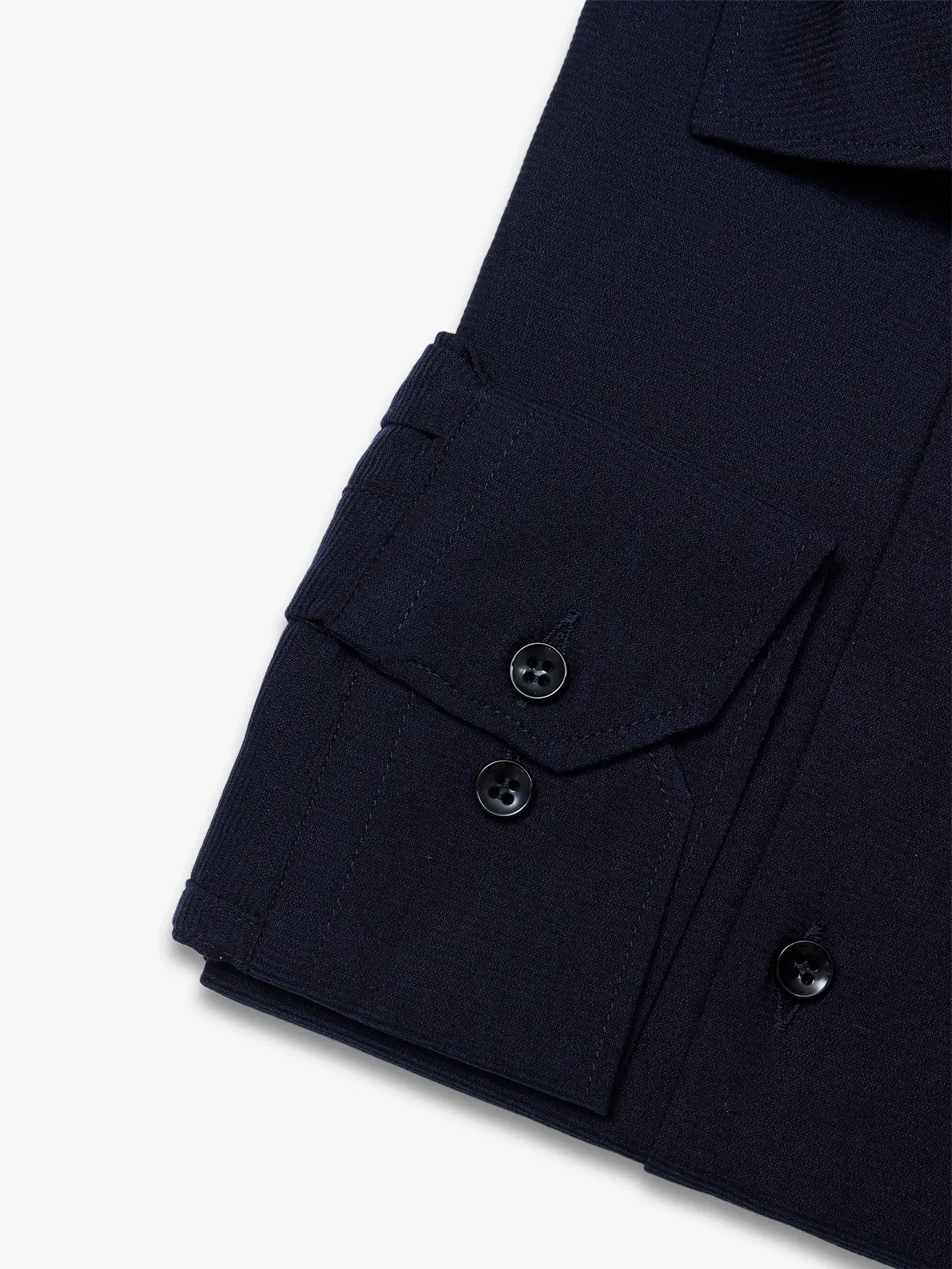 Paribito navy cotton texture shirt