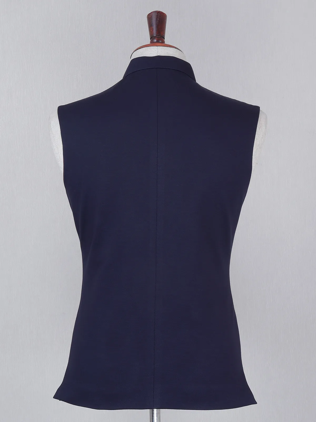 Party and wedding navy terry rayon waistcoat