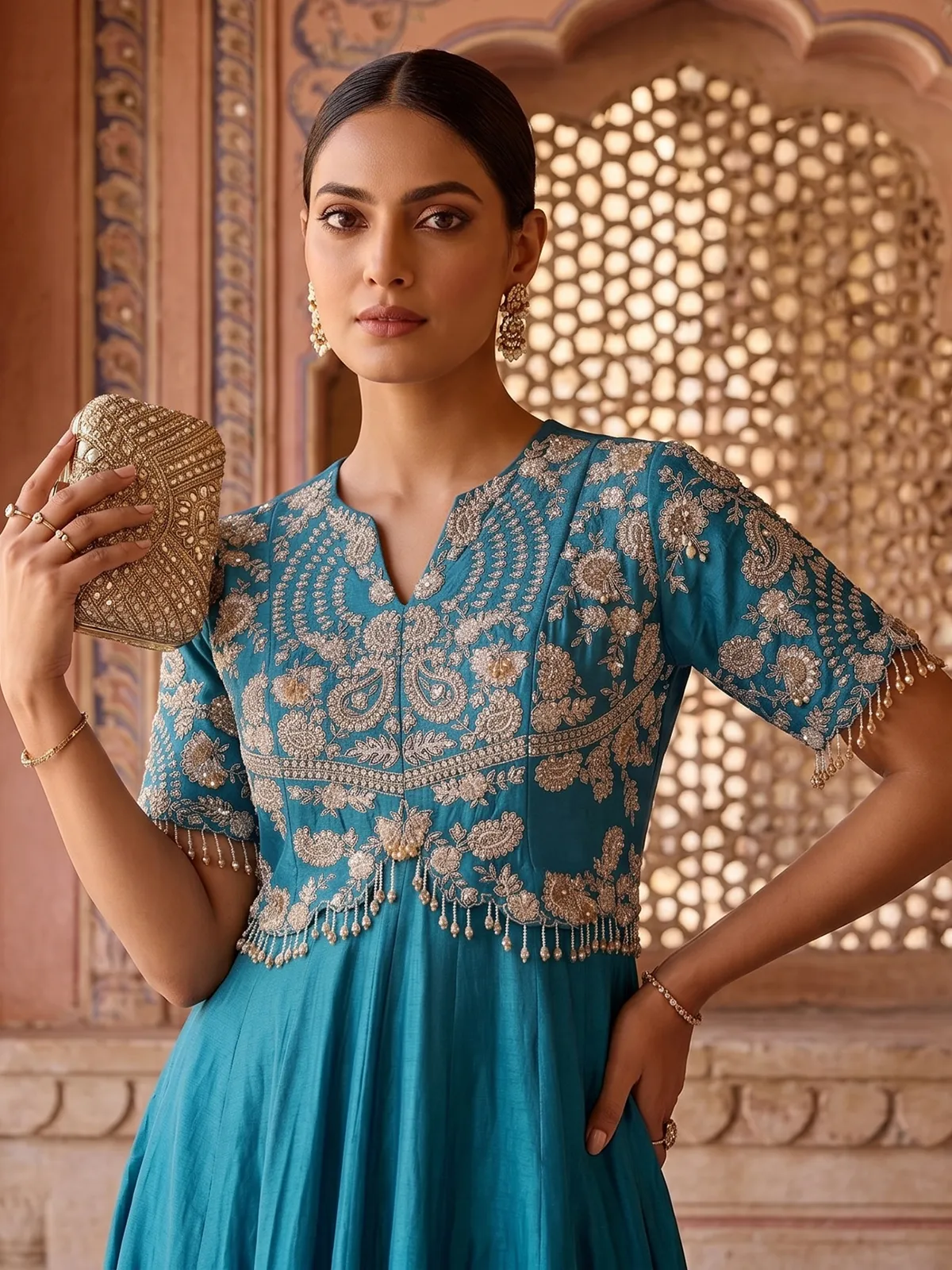 festive anarkali dress Maroon Anarkali Gown with Embroidered Hem Indian Festive Dress for Women Wedding Party Ethnic Anarkali Suit Indian outfit
