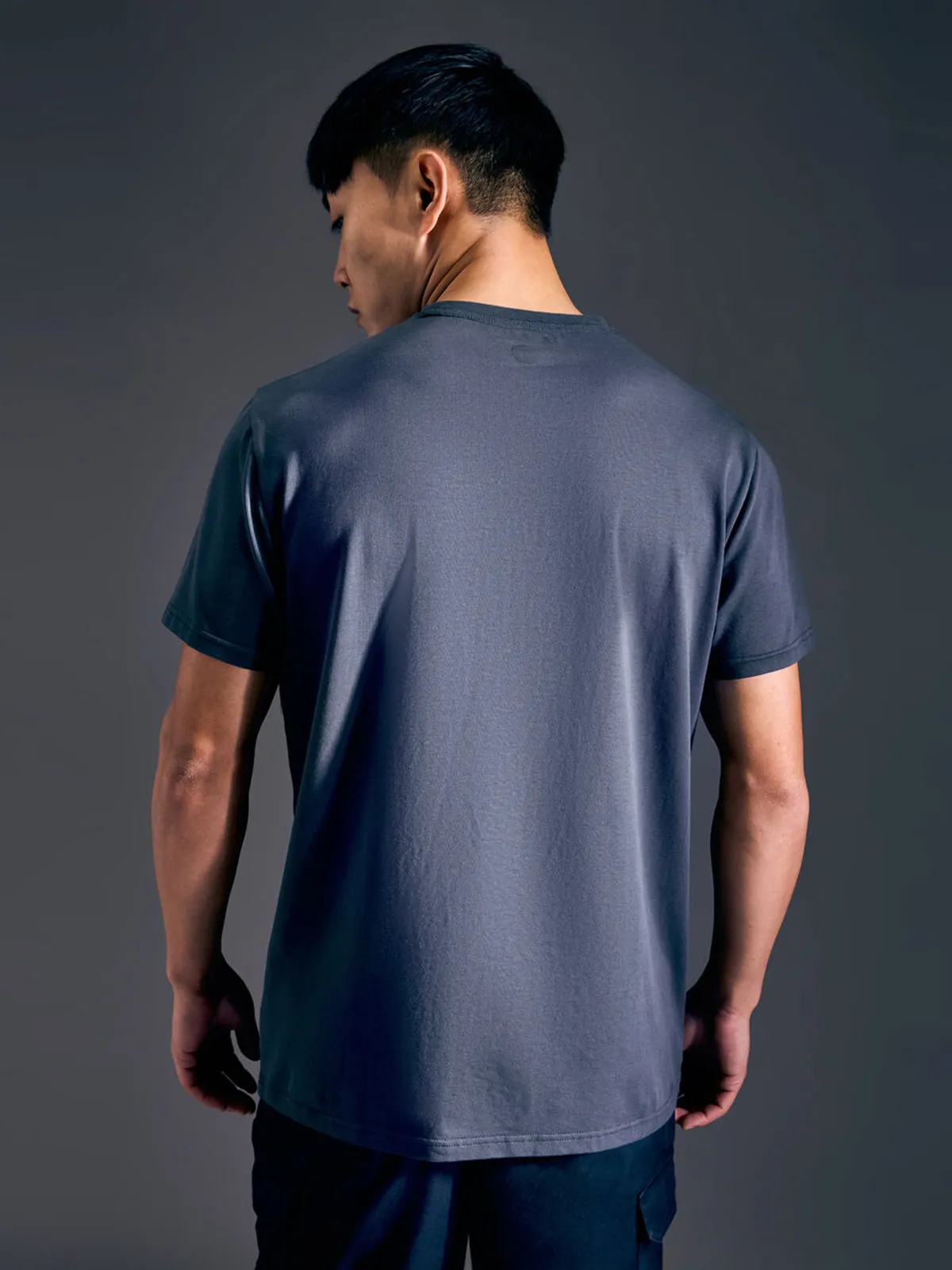 PEPE cotton dark grey t-shirt for men