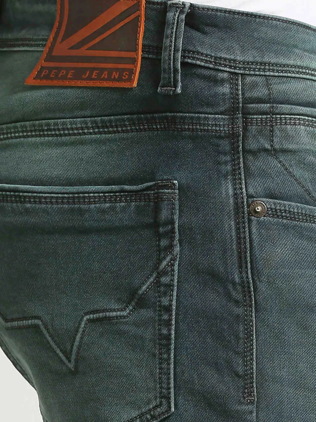 PEPE JEANS black solid casual jeans