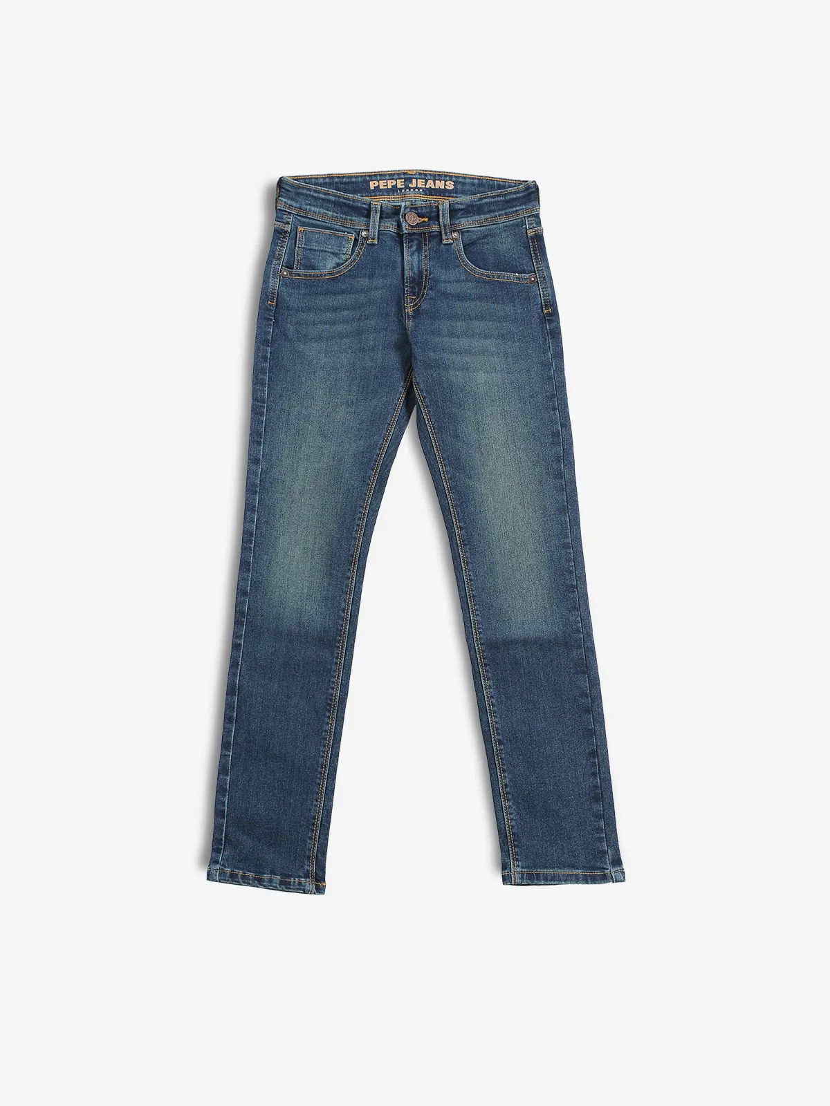 PEPE JEANS denim washed dark blue jeans