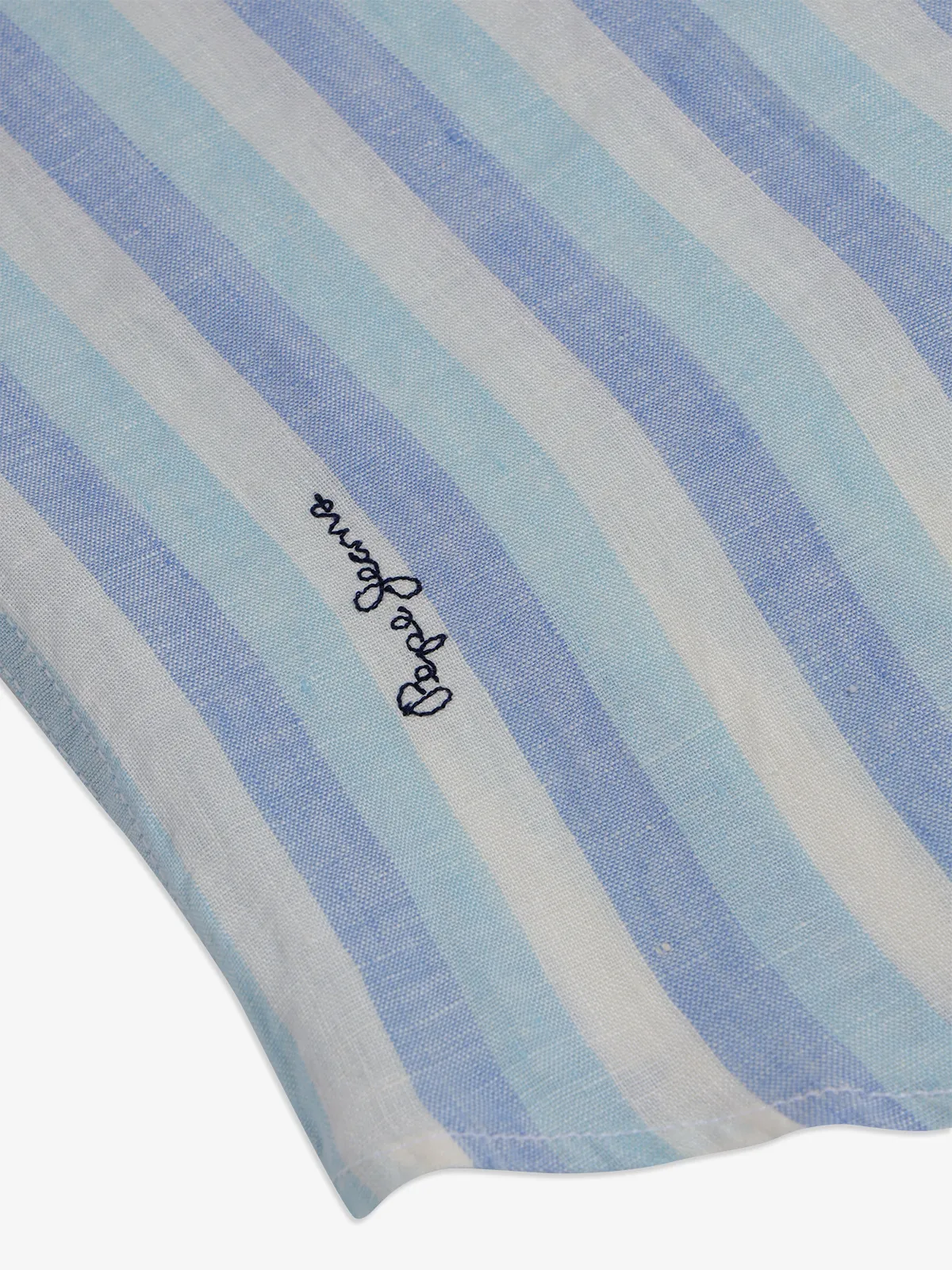 PEPE JEANS light blue stripe cotton shirt