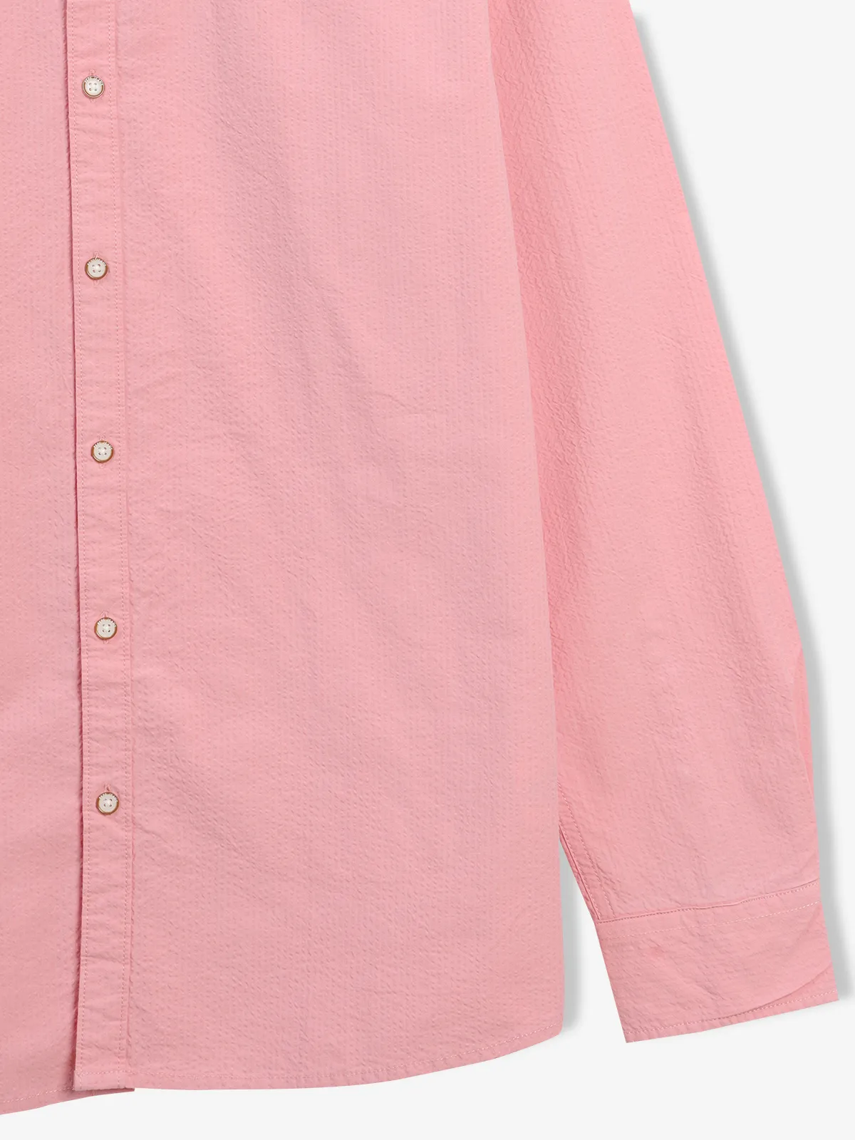 PEPE JEANS pink texture regular fit shirt