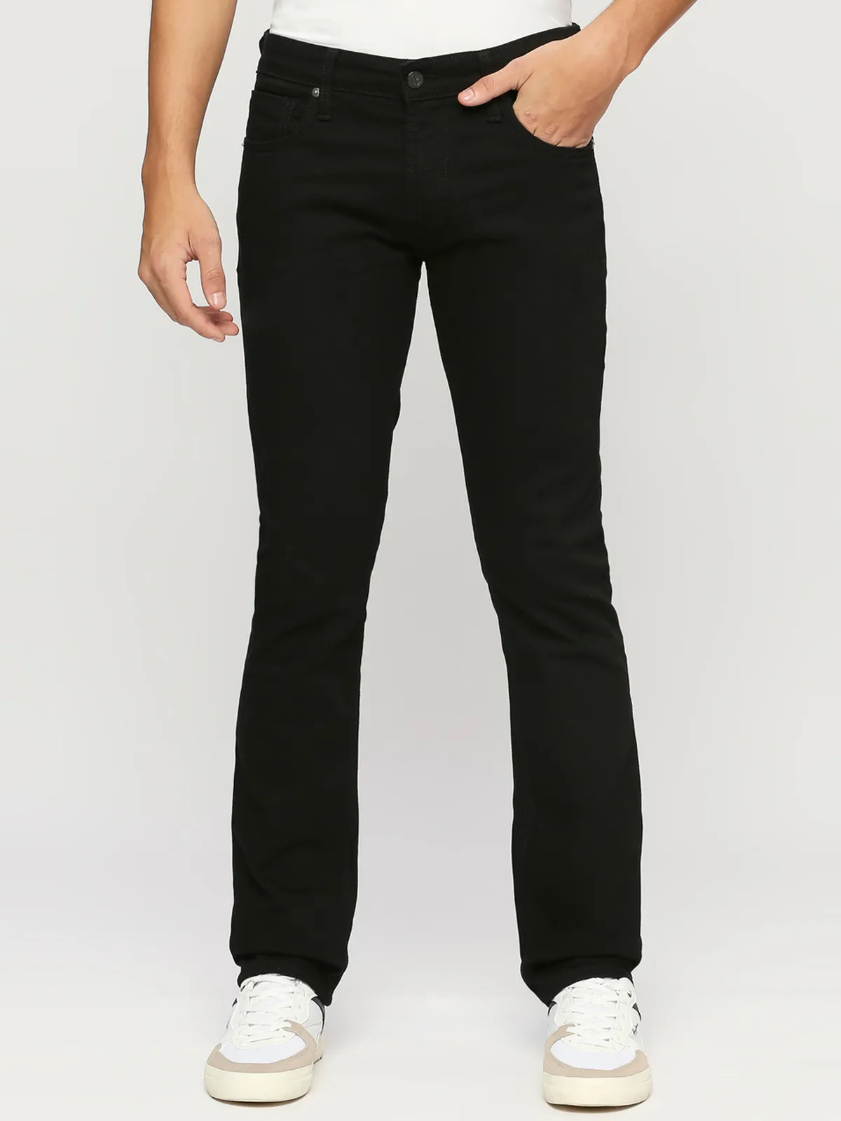Pepe Jeans slim fit black solid jeans