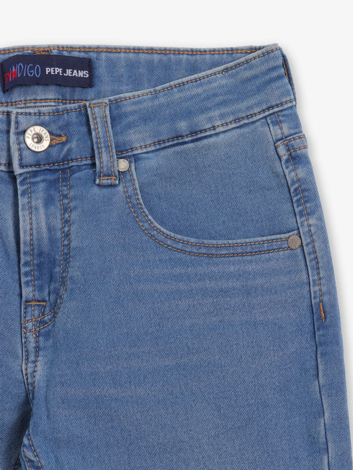 PEPE JEANS washed blue denim jeans