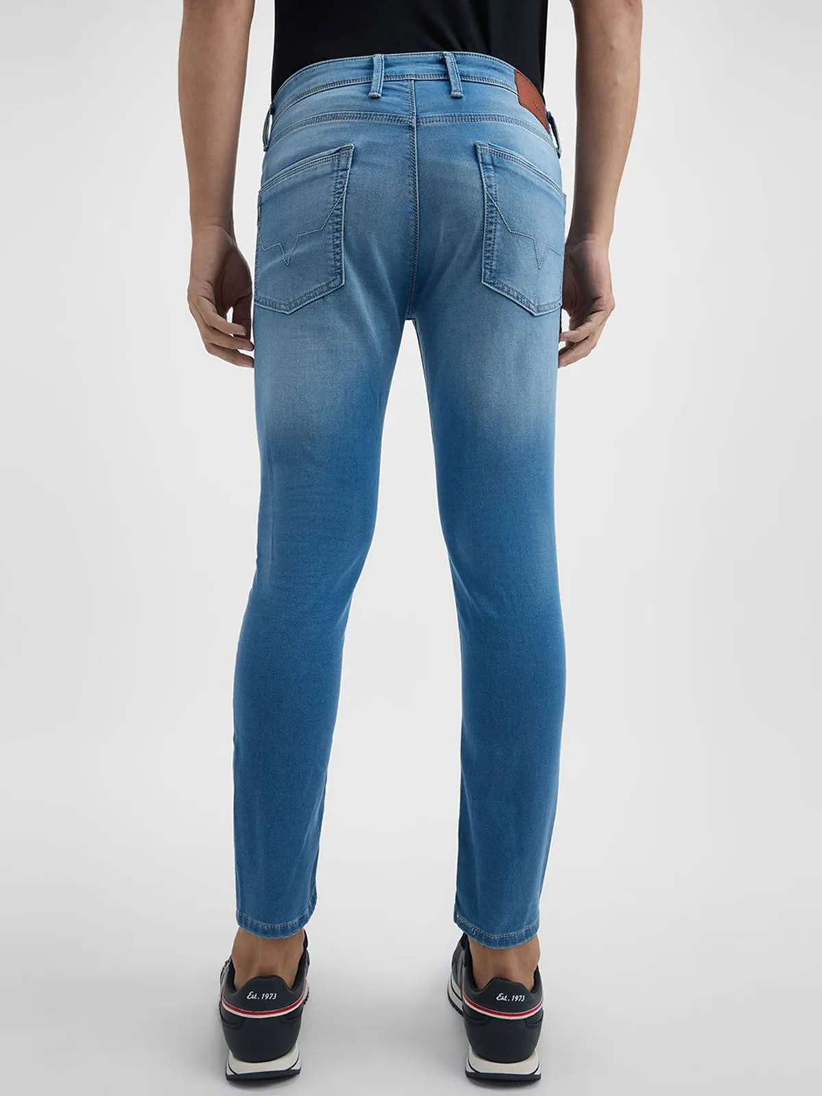 PEPE washed light blue skinny fit denim jeans