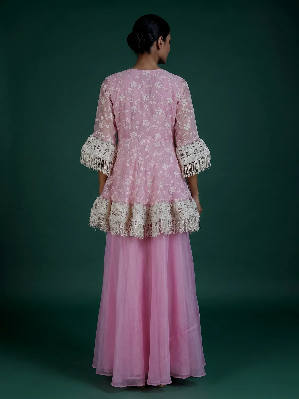 designer indowestern dresses Purple Indo-Western Party Dress with Gold Embroidery & Matching Dupatt